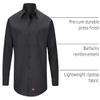 Red Kap mens Long Sleeve Work With Mimix Button Down Shirt, Black, XX-Large US view 4