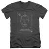 Star Trek Join The Search Unisex Adult V-Neck T Shirt for Men and Women, 2X-Large Charcoal view 1