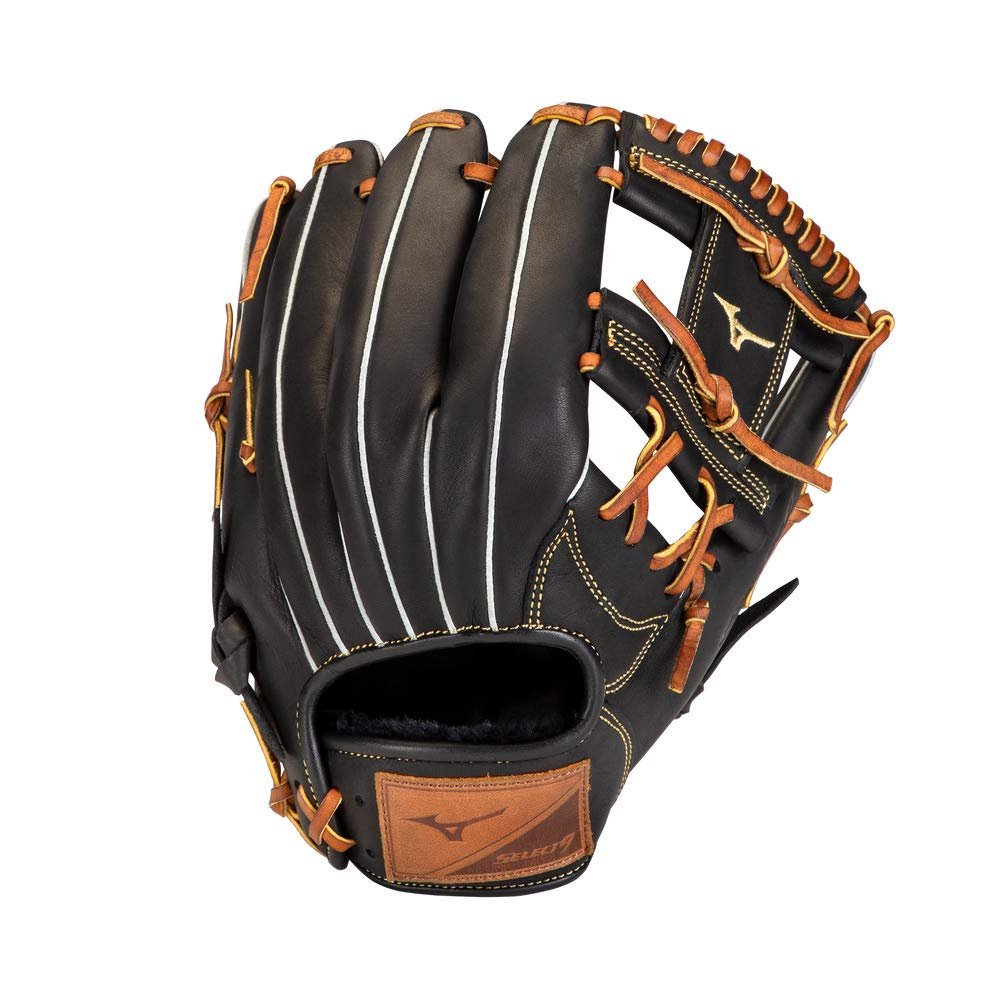 Mizuno GSN1125 Select 9 Infield Baseball Glove 11.25" , Right Hand Throw, BLACK-BROWN