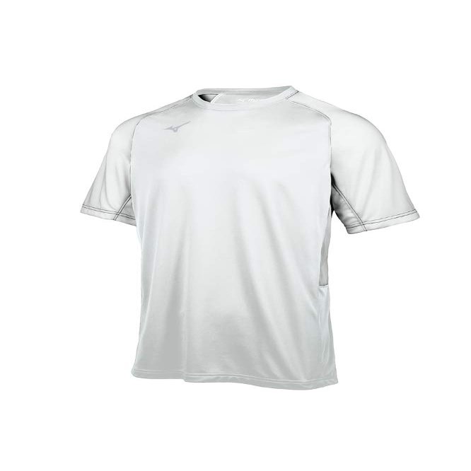 Mizuno Youth Aerolite Crew Baseball Jersey, White, Large