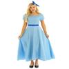 iiniim Women's Adult Elegant Princess Dress Costume Halloween Cosplay Fancy Party Maxi Dress with Bow Clip Light Blue Small view 3