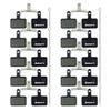 Quiet Semi-Metallic Bicycle Brake Pads - Compatible with Shimano Deore/MT200 & Tektro - Durable, Low Noise, All Weather & Heat Resistant for MTB/Ebike (10 Pairs with Split Pins) view 1