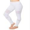ALWAYS Yoga Pants for Women - High Waisted Mesh Stretch Workout Activewear Leggings White M view 1