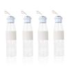 CShopping Sport Water Bottle 20 oz/580ml, Reusable Tritan Water Bottle with Spill Resistant Lid and Non-Slip Sleeve, Leak Proof Drinking Bottle, Clear Bottles with Anti-Slip Silicon Pad, 4 Pack view 1