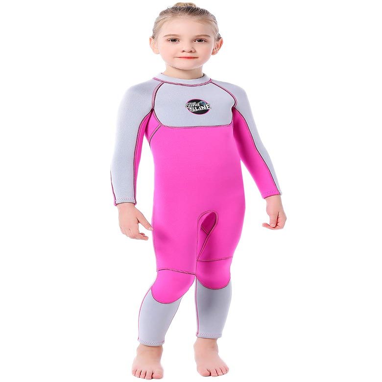 Cokarsey Girls 3mm Neoprene Full Wetsuit Back Zip for Snorkeling, Swimming, Diving