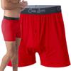 Chill Boys - Cool, Comfortable & Breathable Mens Underwear - Men's Boxers (Small, Red) - Imported 95% Viscose from Bamboo / 5% Spandex view 1