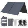 Bearhard 10 x 10 ft/10 x 12 ft Waterproof Rainfly Tarp for Hammock or Tent, Lightweight Multifunctional Camping Shelter for Backpacking, Travel, Outdoor Adventures view 1