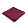 fortunatever Mens Solid Satin Pocket Square(Burgundy Red) view 1