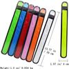 AMNQUERXUS LED Slap Bracelets Light Up Armbands Glow in The Dark Fashing Wristbands Wrist Bands Safety Reflective Running Gear for Runners Walkers Walking Jogging, Fits Men Women (2-Red) view 4