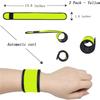 LED Slap Bracelets Light Up Armbands Glow in The Dark Fashing Wristbands Wrist Bands Safety Reflective Running Gear Lights for Runners Walkers Walking Joggers Jogging, Fits Men Women Kids (2-Yellow) view 3