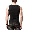 Acooe Mens Compression Athletic Muscle Sleeveless Tank Top Gym Work Out A-Shirt (1, Small,Black02) view 2