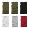 Acooe Mens Compression Athletic Muscle Sleeveless Tank Top Gym Work Out A-Shirt (1, Small,Black02) view 3
