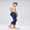 DEVOPS Boys 2-Pack 3/4 Compression Tights Sport Leggings Pants (Large, Black/Navy) view 3