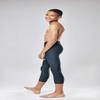 DEVOPS Boys 2-Pack 3/4 Compression Tights Sport Leggings Pants (Large, Black/Charcoal) view 3