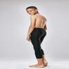 DEVOPS Boys 2-Pack 3/4 Compression Tights Sport Leggings Pants (Small, Black) view 3