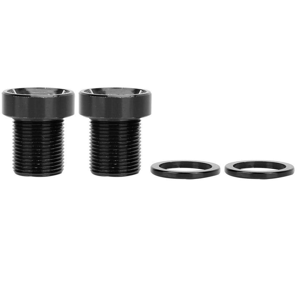 VGEBY1 Crank Arm Fixing Bolt, Bicycle Crank Arm Crankset Bottom Bracket M1519mm Titanium Bicycle Bike BB Axis Screws(Black)
