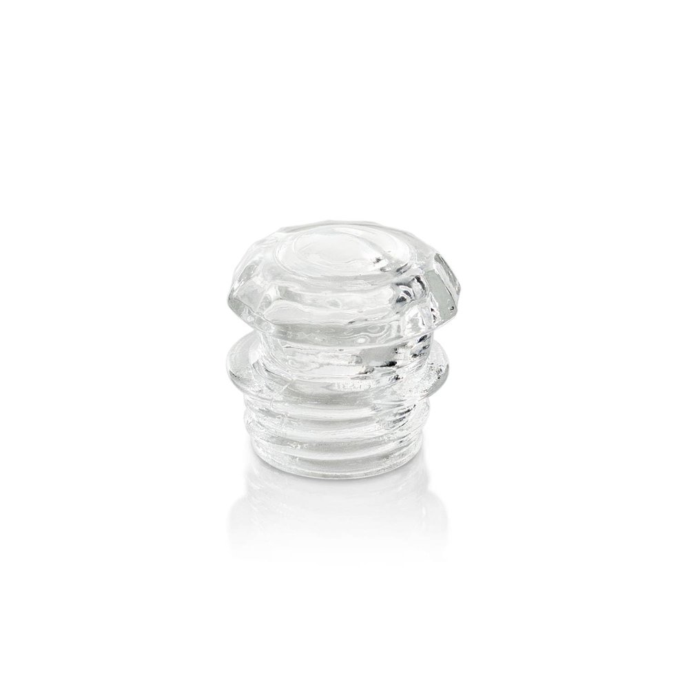 Petromax Glass Knob for Perkomax LE14/LE28, Stainless Steel Percolator Lid Knob Clear View Replacement Part