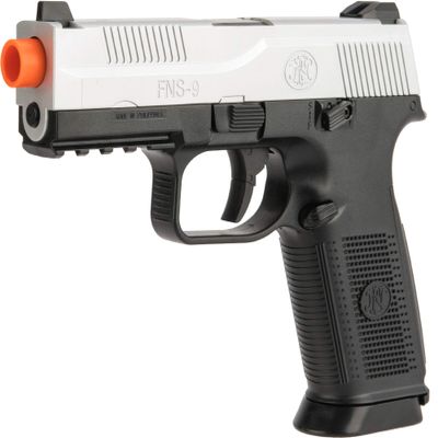 Evike Airsoft - FN Herstal FNS-9 Airsoft Spring Airsoft Pistol by CyberGun (Color: Two-Tone/Gun Only)