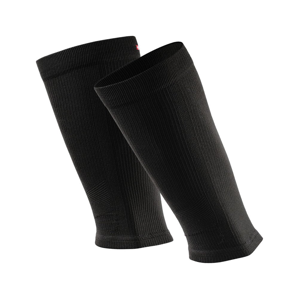 DANISH ENDURANCE Graduated Calf Compression Sleeves (Solid Black 1 Pair, Large)