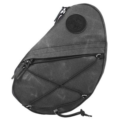 Duluth Pack Canvas Sling Pack 15 oz Waxed Canvas, Made in USA 16L Crossbody for Travel, Hiking & Everyday Use (Waxed Grey)