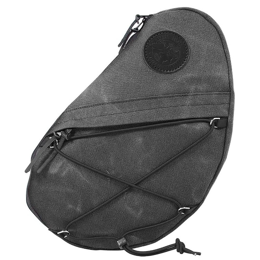 Duluth Pack Canvas Sling Pack 15 oz Waxed Canvas, Made in USA 16L Crossbody for Travel, Hiking & Everyday Use (Waxed Grey)