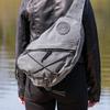 Duluth Pack Canvas Sling Pack  15 oz Waxed Canvas, Made in USA  16L Crossbody for Travel, Hiking & Everyday Use (Waxed Grey) view 2