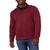 Long Sleeve Fleece Quarter-zip, Zinfandel Heather, Medium view 1