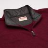 Long Sleeve Fleece Quarter-zip, Zinfandel Heather, Medium view 3