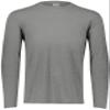 Augusta Sportswear Boys Tri-Blend Long Sleeve Crew, Grey Heather, S view 3