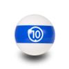 Aramith Continental Pool Replacement Ball 2 1/4" - Choose Your Ball Number (#10) view 1