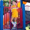 juDanzy 2 Pack of Baby, Toddler and Kids Knee High Tube Socks for Boys and Girls with Grips (6-10 Years, White with Orange & Turquoise Stripes view 4