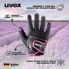 Uvex sumair Horse Riding Gloves for Women & Men, Black-Pink, 6.5 - Stretchable, Breathable & with Touchscreen Capability view 3