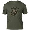 7.62 Design USMC Eagle Globe & Anchor Men's T-Shirt Medium Heather Green view 1