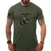 7.62 Design USMC Eagle Globe & Anchor Men's T-Shirt Medium Heather Green view 2