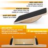 Yes4All Professional Rocker Balance Board for Physical Therapy | 17.5 Wooden Rocker Board for Balance & Rehabilitation Exercises (Black) view 4