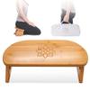 Mindful Modern Folding Meditation Bench - Bamboo Kneeling Stool with Locking Magnetic Hinges - Portable Cross Legged Folding Seiza Chair w/Travel Bag view 1