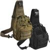 Novemkada Tactical Shoulder Bag,1000D Outdoor Military Molle Sling Backpack Sport Chest Pack Daypack Bags for Camping, Hiking, Trekking, Rover Sling (2 Pack Black and Green) view 1