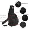 Novemkada Tactical Shoulder Bag,1000D Outdoor Military Molle Sling Backpack Sport Chest Pack Daypack Bags for Camping, Hiking, Trekking, Rover Sling (2 Pack Black and Green) view 4
