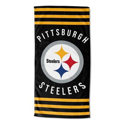Northwest NFL Pittsburgh Steelers Unisex-Adult Beach Towel, 30" x 60", Stripes