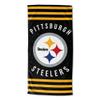 Northwest NFL Pittsburgh Steelers Unisex-Adult Beach Towel, 30" x 60", Stripes view 1