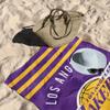 Northwest NBA Los Angeles Lakers Beach Towel  30 x 60 Inches  Stripes Design  Sports Fan Pool Towel view 3