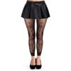Abberrki Women High Waist Fishnet Footless Leggings Flower Pattern Footless Tights (Black # 5) view 1