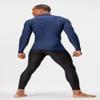 DEVOPS 3 Pack Men's Athletic Turtle Neck Long Sleeve Compression Shirts (Small, Black/Navy/White) view 4
