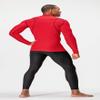 DEVOPS 3 Pack Men's Athletic Turtle Neck Long Sleeve Compression Shirts (Small, Black/Charcoal/Red) view 4