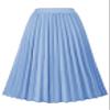 GOLDSTITCH Women's High Waist Pleated Skirt A line Swing Midi Skirt Blue view 1