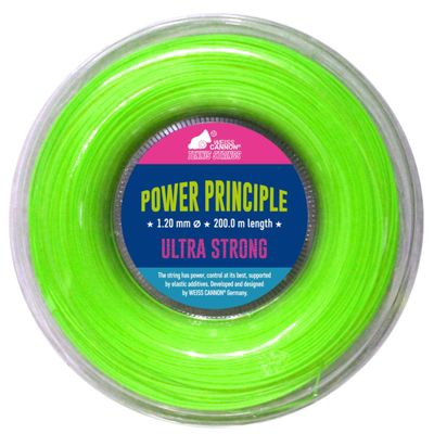 WEISS CANNON Power Principle Tennis String - 1.20mm (neon-Green) 660ft 200m Reel