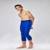 DEVOPS Boys 2-Pack 3/4 Compression Tights Sport Leggings Pants (X-Small, Black/Blue) view 2