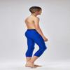 DEVOPS Boys 2-Pack 3/4 Compression Tights Sport Leggings Pants (X-Small, Black/Blue) view 3
