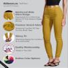 Hybrid & Company Super Comfy Stretch with Full Elastic Waist Pull On Millennium Twill Pant KP44972 Mustard XL view 4