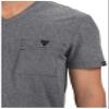 KOI Basics Bryan Men's 1-Pocket Tuck-in Scrub Top Heather Grey Small view 2